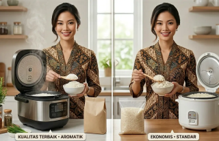 Perbandingan Beras Premium dan Beras Konvensional